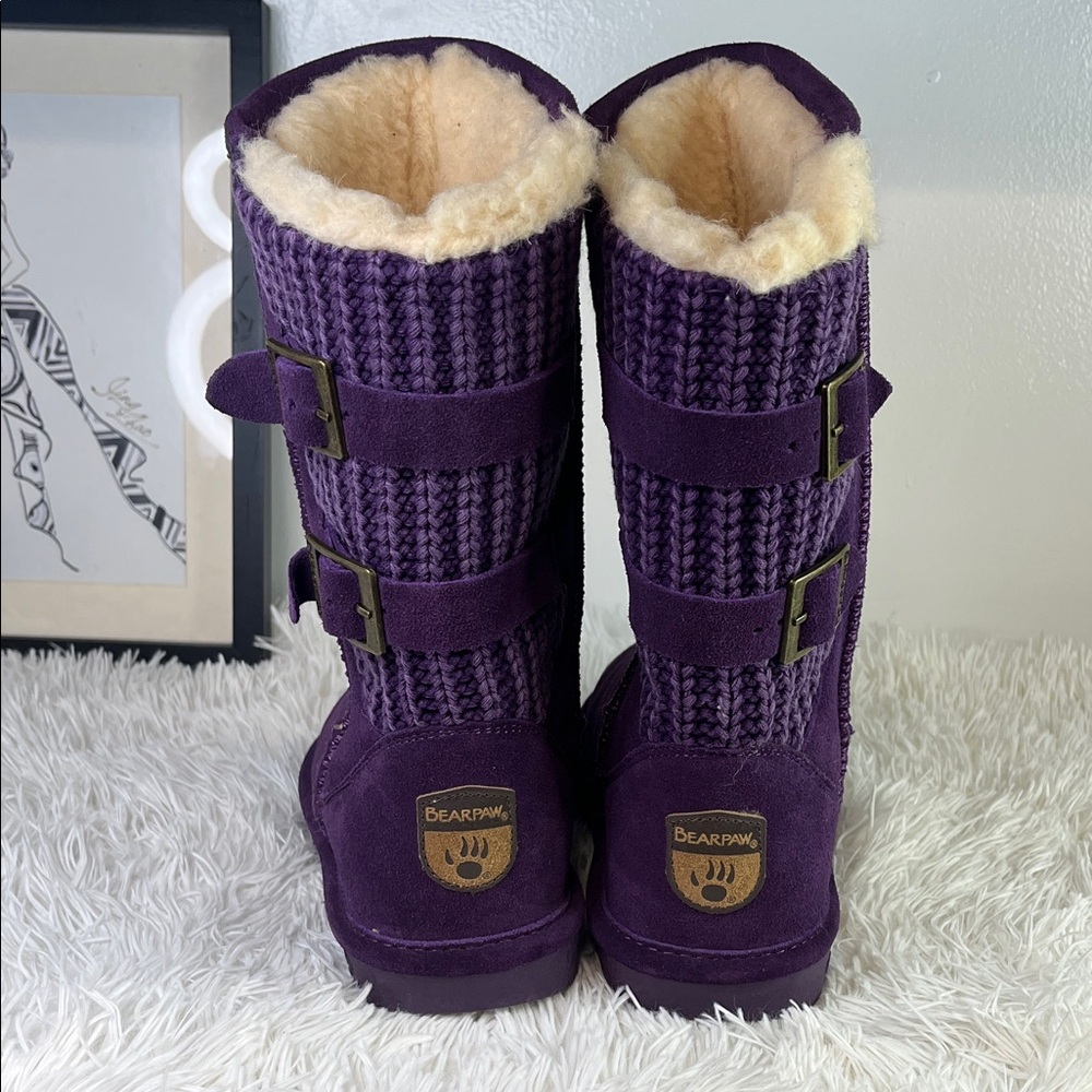 BearPaw Purple Suede Winter Boots - Picture 4 of 11